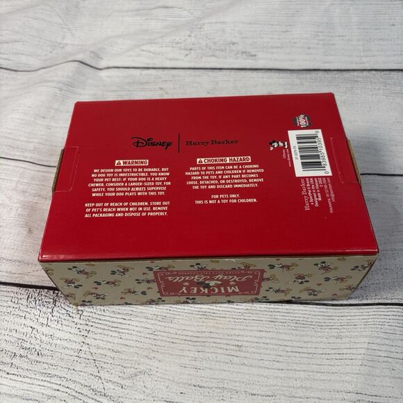 Harry Barker Disney Mickey Mouse Dog Toys Set 3 Squeaky Plush Santa Balls Treat - Picture 6 of 8